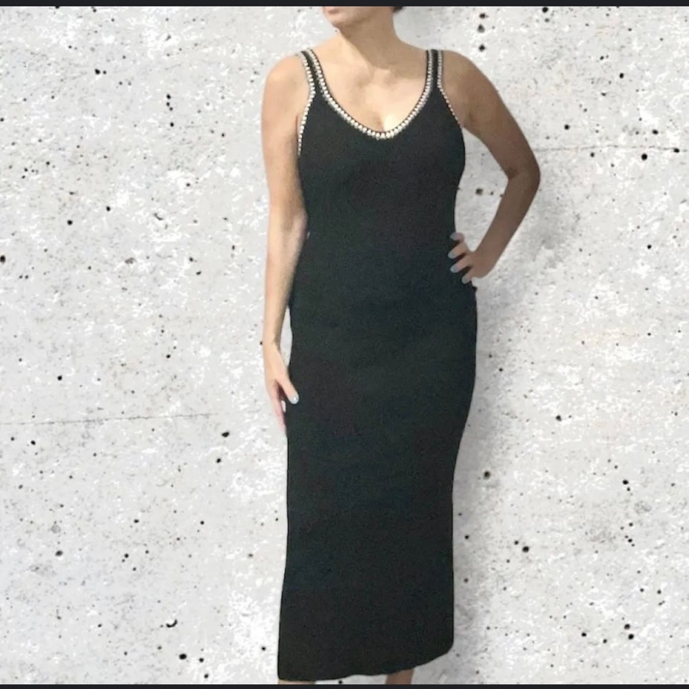 Caroline Constas Ribbed Knit Dress